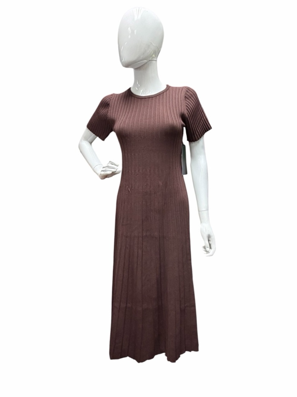 H2 Hyacinth House Chocolate Knit Murphy Swing Midi Dress